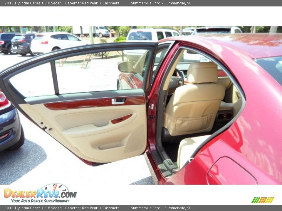 2013 Hyundai Genesis 3.8 Sedan Cabernet Red Pearl / Cashmere Photo #16