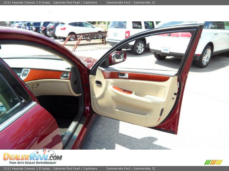 2013 Hyundai Genesis 3.8 Sedan Cabernet Red Pearl / Cashmere Photo #21