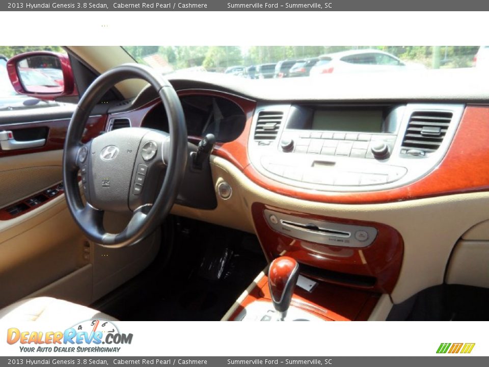2013 Hyundai Genesis 3.8 Sedan Cabernet Red Pearl / Cashmere Photo #25
