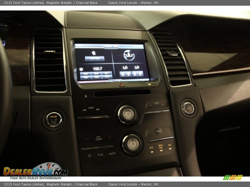 2015 Ford Taurus Limited Magnetic Metallic / Charcoal Black Photo #8