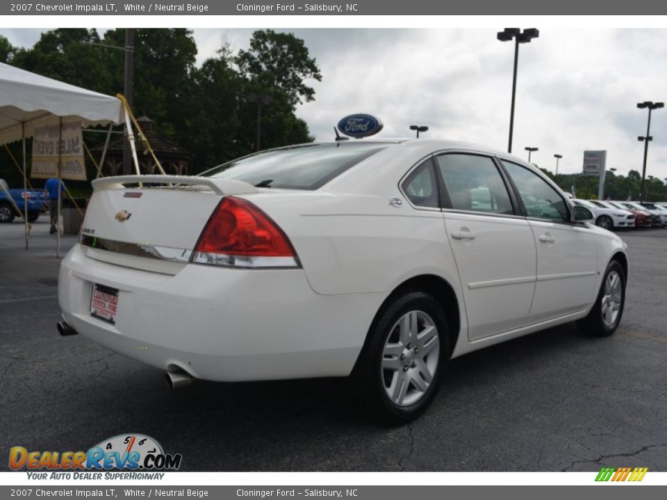 2007 Chevrolet Impala LT White / Neutral Beige Photo #3