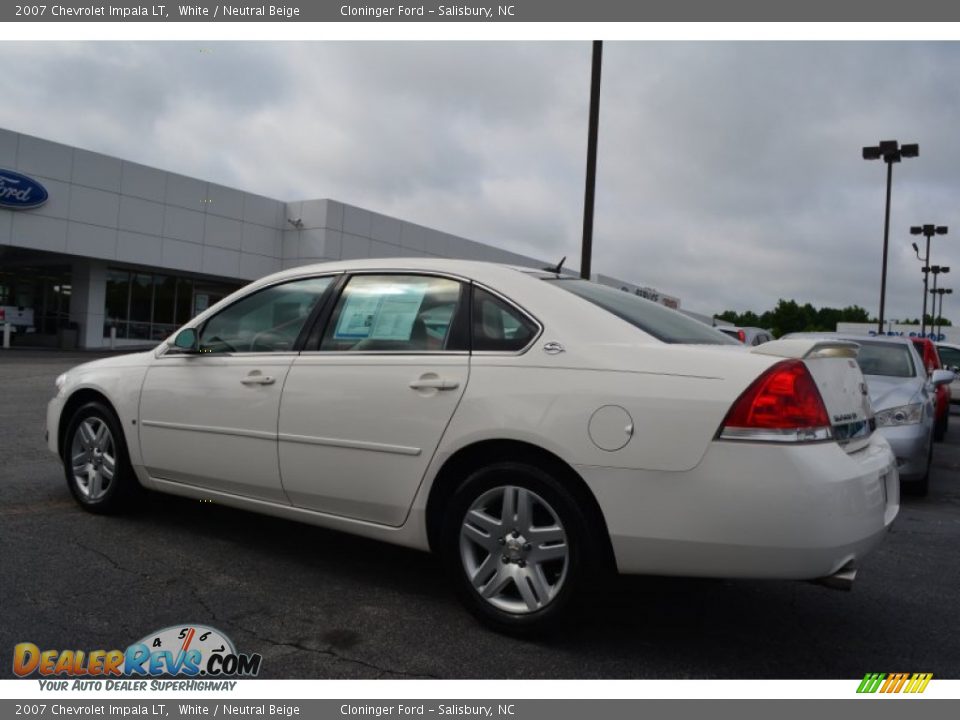 2007 Chevrolet Impala LT White / Neutral Beige Photo #5