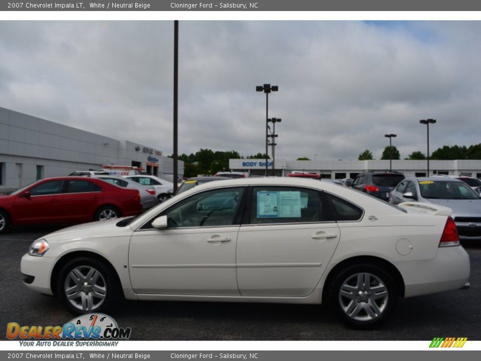 2007 Chevrolet Impala LT White / Neutral Beige Photo #6