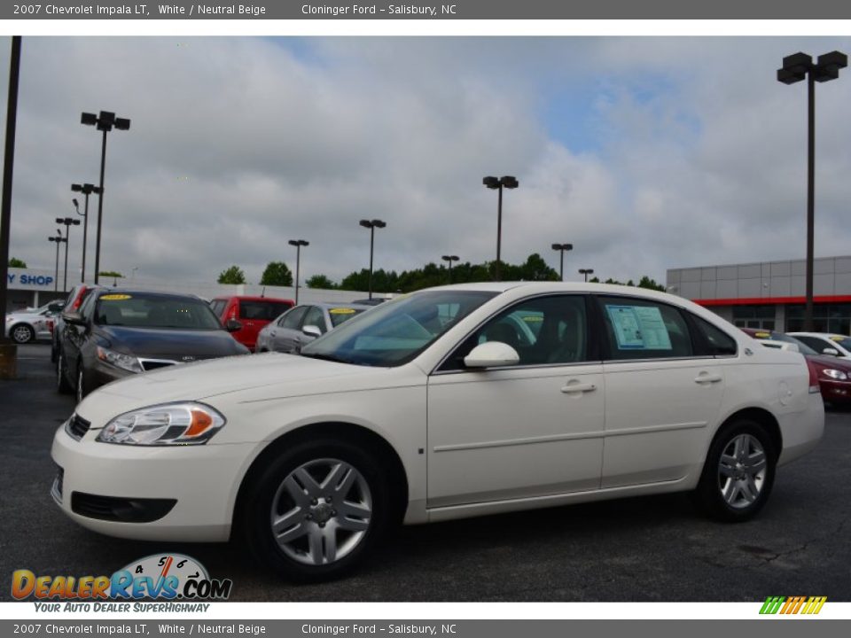 2007 Chevrolet Impala LT White / Neutral Beige Photo #7