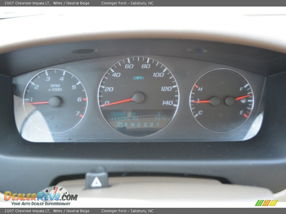 2007 Chevrolet Impala LT White / Neutral Beige Photo #25