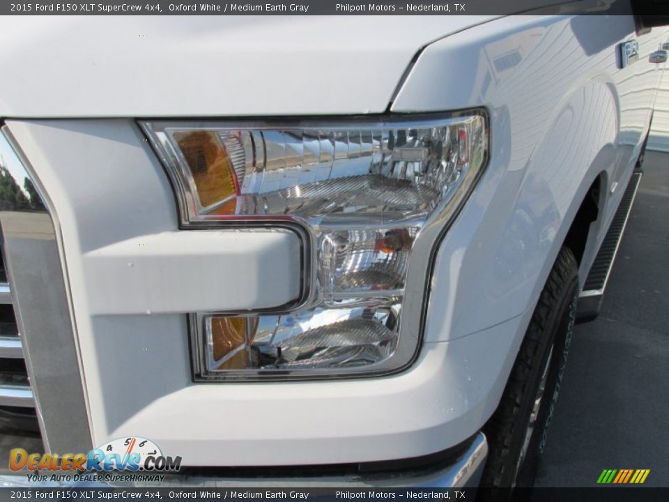 2015 Ford F150 XLT SuperCrew 4x4 Oxford White / Medium Earth Gray Photo #9