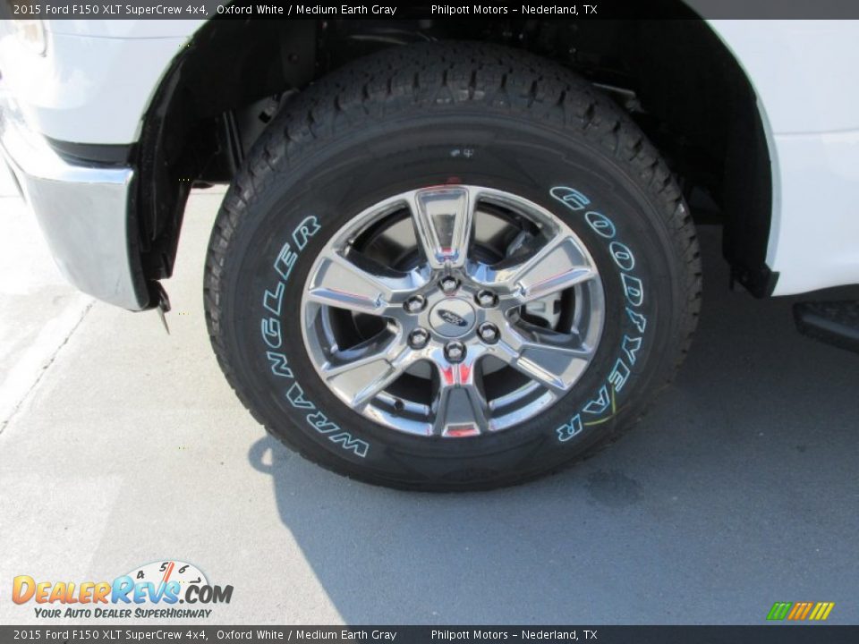 2015 Ford F150 XLT SuperCrew 4x4 Oxford White / Medium Earth Gray Photo #11