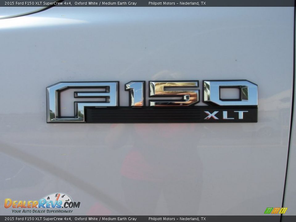 2015 Ford F150 XLT SuperCrew 4x4 Oxford White / Medium Earth Gray Photo #14