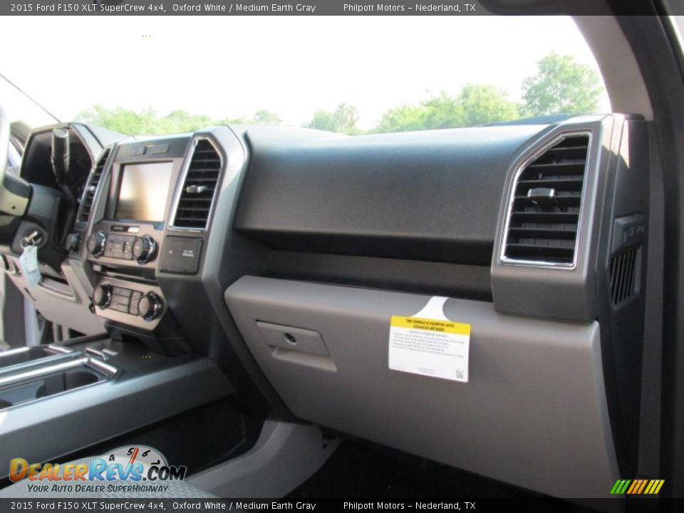 2015 Ford F150 XLT SuperCrew 4x4 Oxford White / Medium Earth Gray Photo #18
