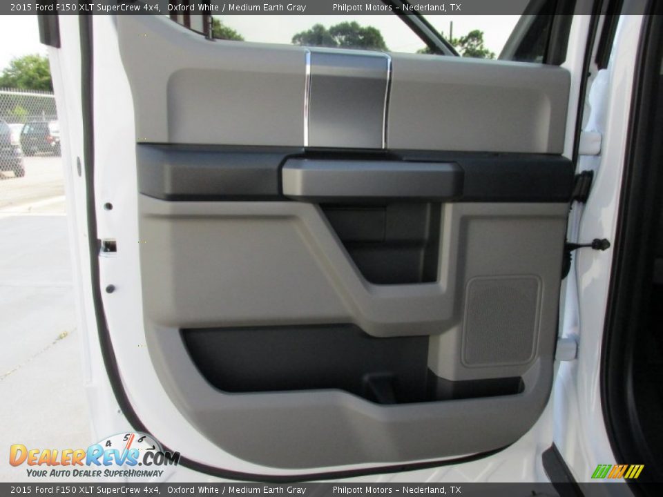 2015 Ford F150 XLT SuperCrew 4x4 Oxford White / Medium Earth Gray Photo #19