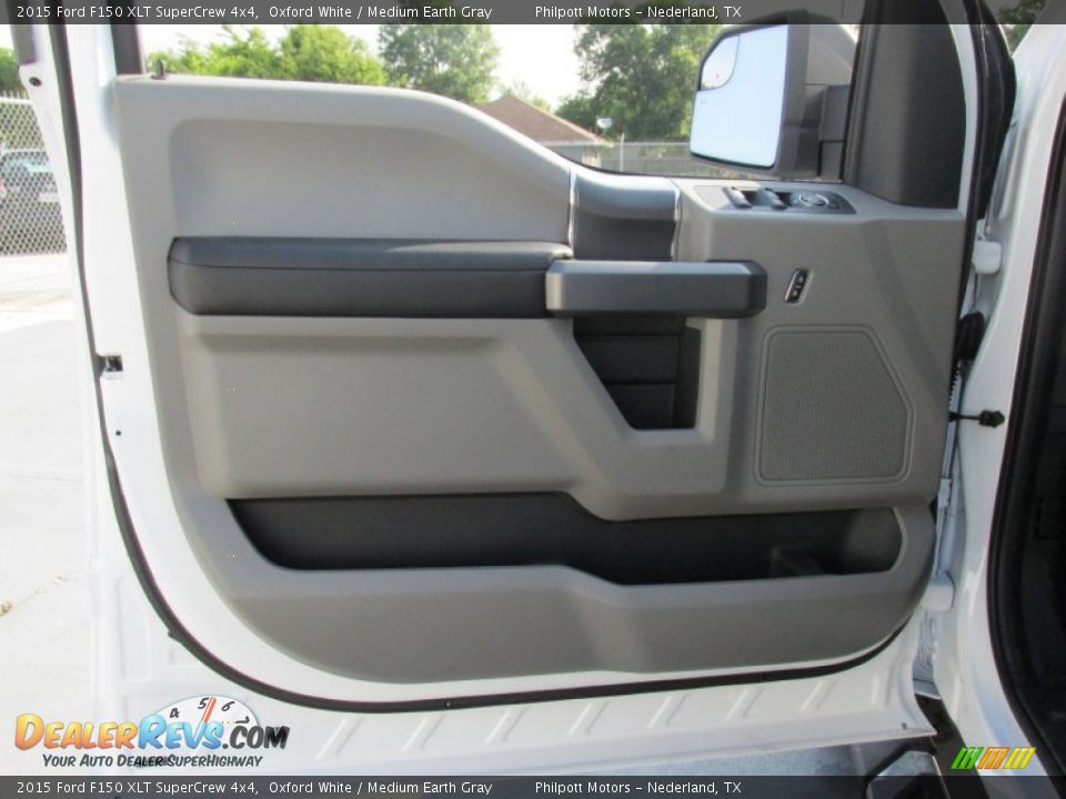 2015 Ford F150 XLT SuperCrew 4x4 Oxford White / Medium Earth Gray Photo #21