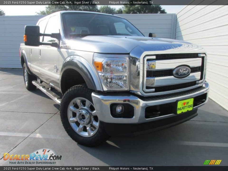 2015 Ford F250 Super Duty Lariat Crew Cab 4x4 Ingot Silver / Black Photo #1
