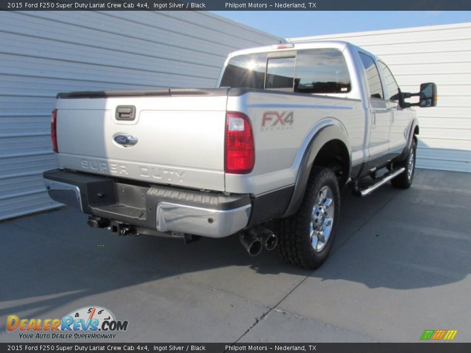 2015 Ford F250 Super Duty Lariat Crew Cab 4x4 Ingot Silver / Black Photo #4