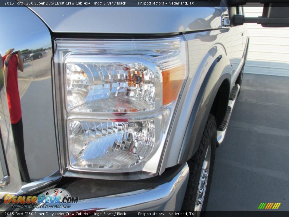 2015 Ford F250 Super Duty Lariat Crew Cab 4x4 Ingot Silver / Black Photo #9