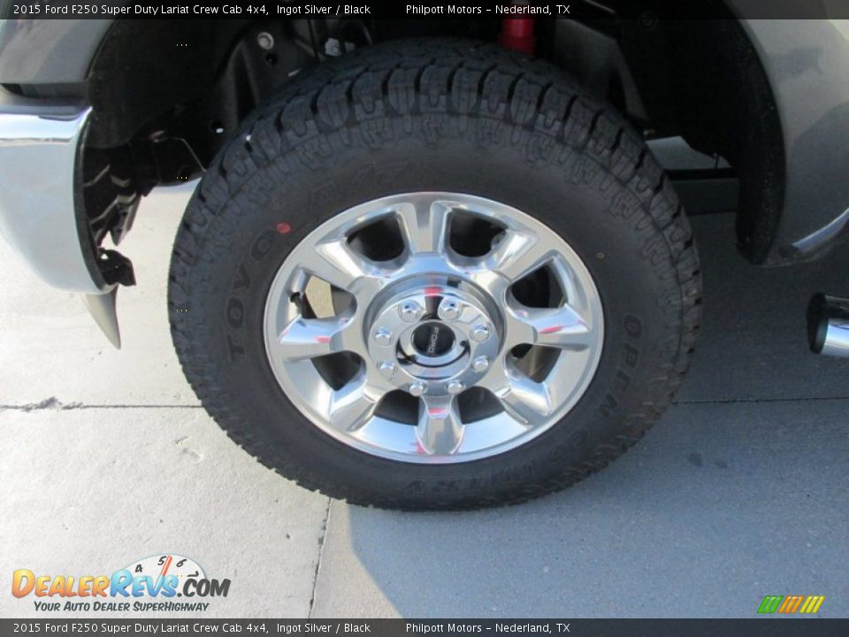 2015 Ford F250 Super Duty Lariat Crew Cab 4x4 Ingot Silver / Black Photo #11
