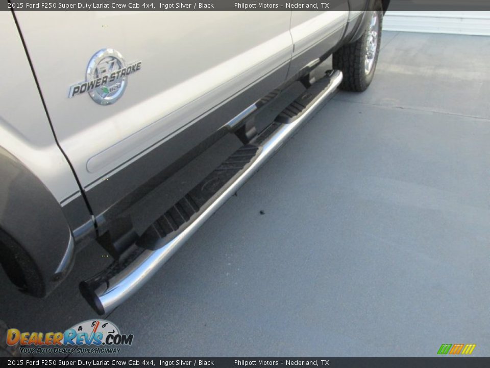 2015 Ford F250 Super Duty Lariat Crew Cab 4x4 Ingot Silver / Black Photo #12