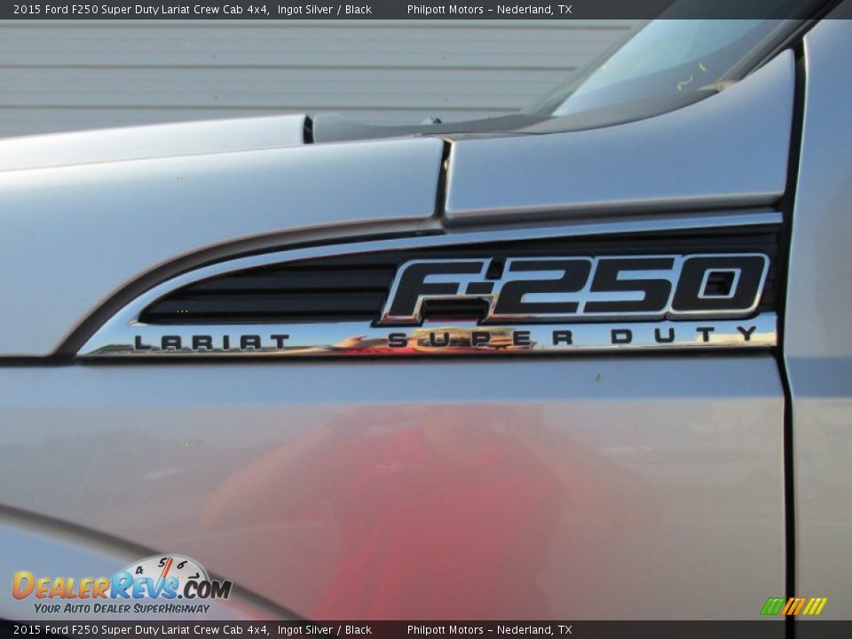 2015 Ford F250 Super Duty Lariat Crew Cab 4x4 Ingot Silver / Black Photo #14