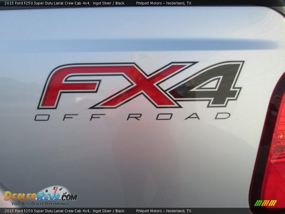 2015 Ford F250 Super Duty Lariat Crew Cab 4x4 Ingot Silver / Black Photo #18