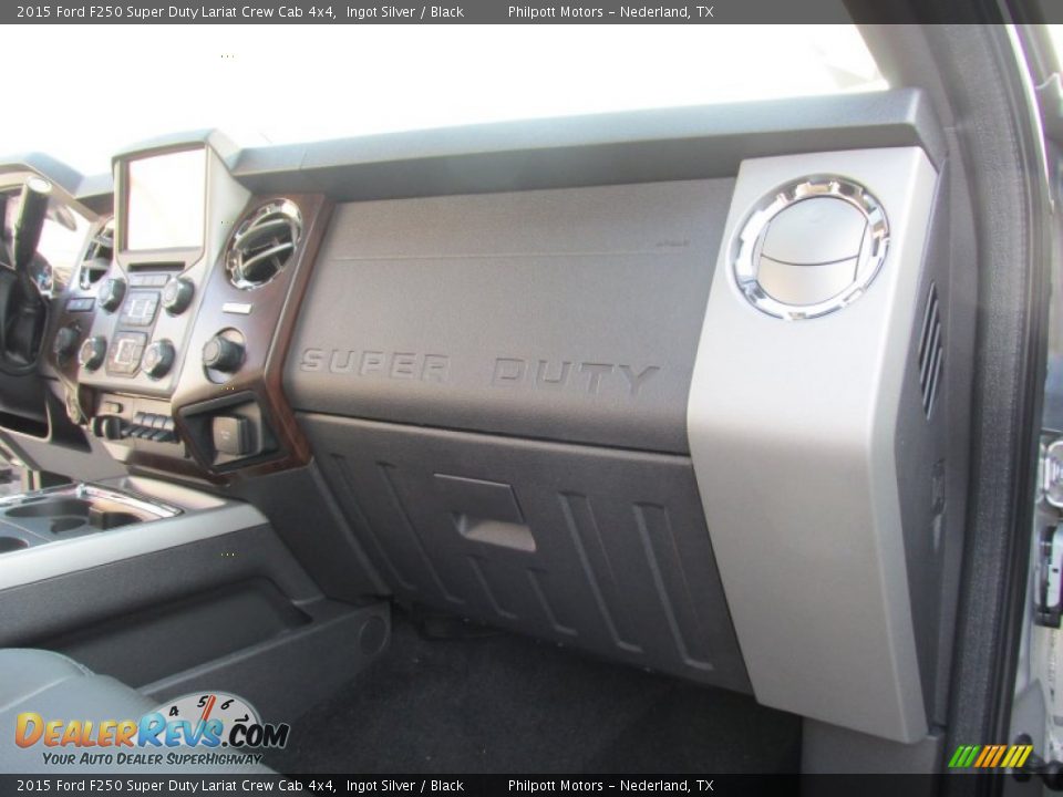 2015 Ford F250 Super Duty Lariat Crew Cab 4x4 Ingot Silver / Black Photo #19