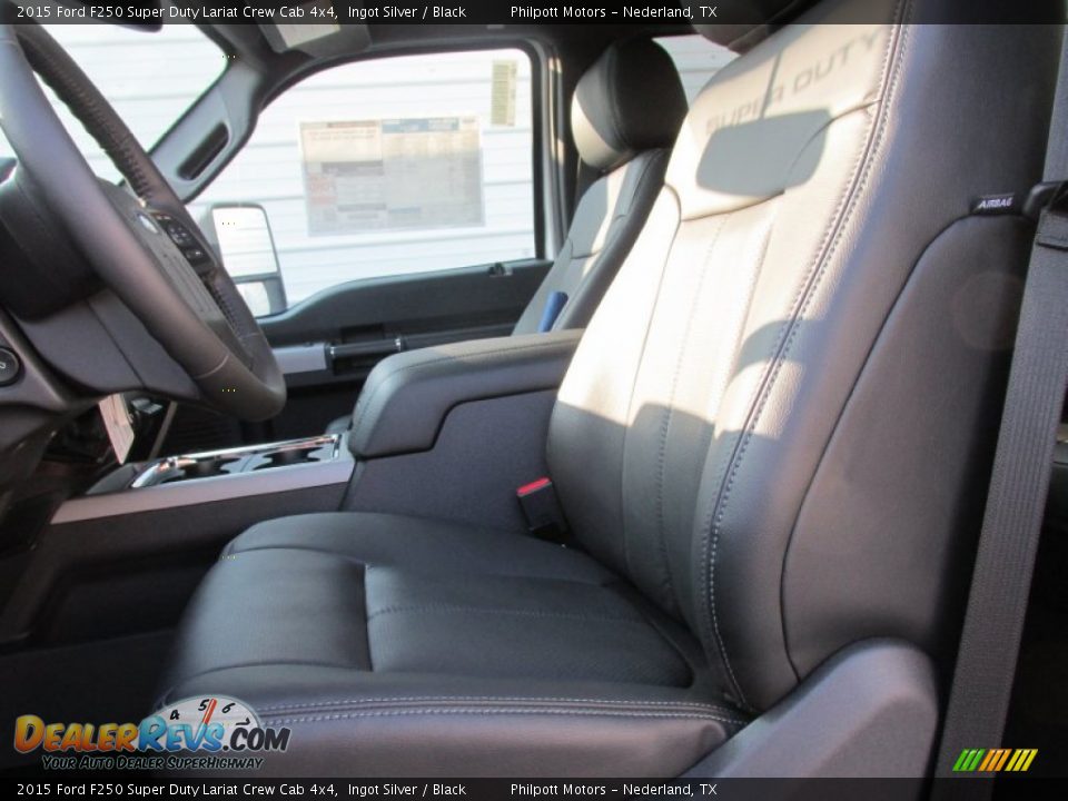 2015 Ford F250 Super Duty Lariat Crew Cab 4x4 Ingot Silver / Black Photo #26