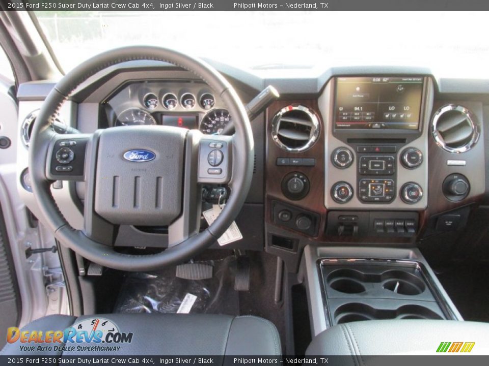 2015 Ford F250 Super Duty Lariat Crew Cab 4x4 Ingot Silver / Black Photo #29