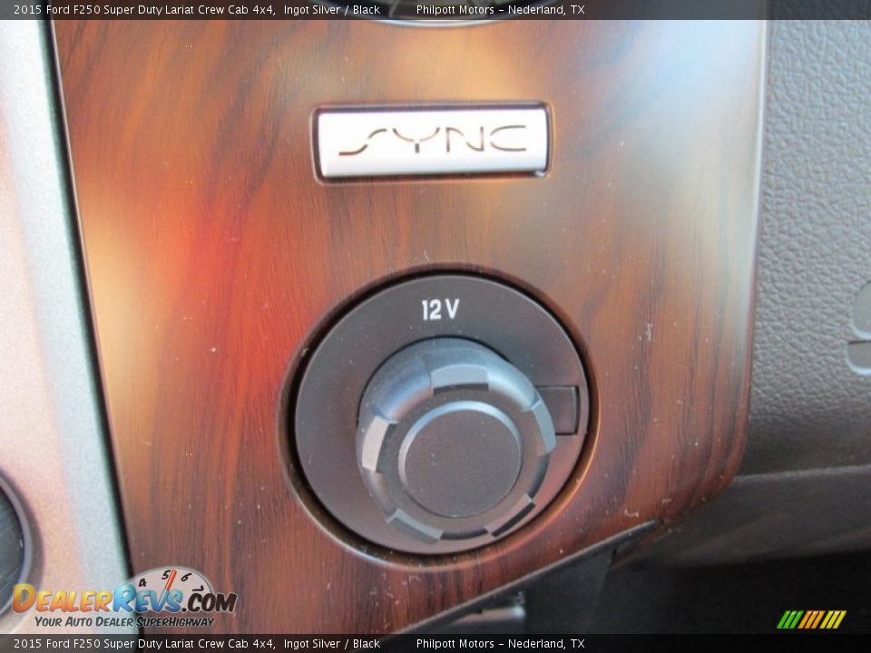 2015 Ford F250 Super Duty Lariat Crew Cab 4x4 Ingot Silver / Black Photo #34