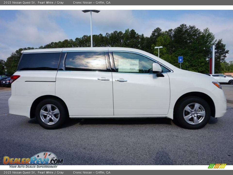 Pearl White 2015 Nissan Quest SV Photo #6