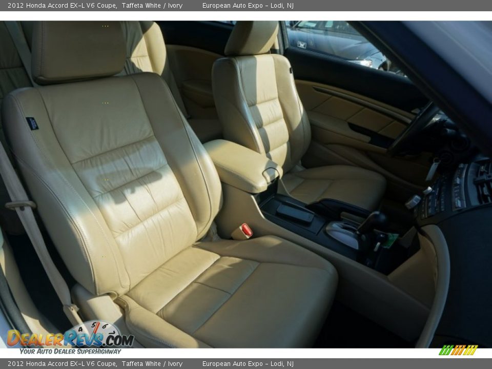 2012 Honda Accord EX-L V6 Coupe Taffeta White / Ivory Photo #9