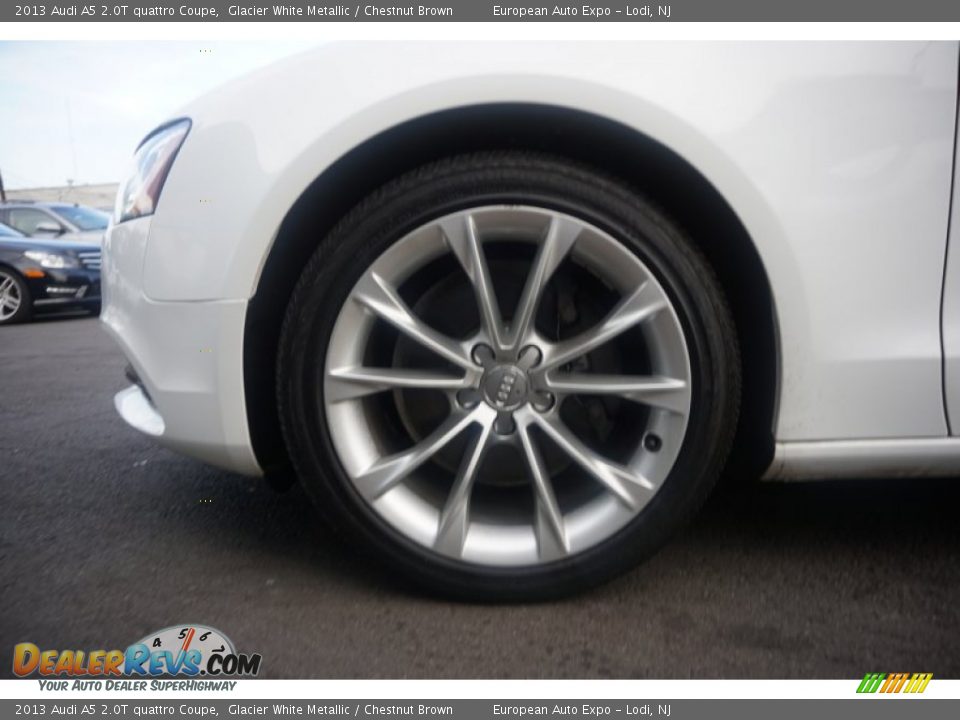 2013 Audi A5 2.0T quattro Coupe Glacier White Metallic / Chestnut Brown Photo #18