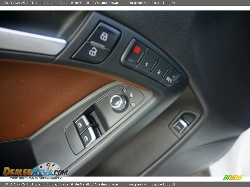 2013 Audi A5 2.0T quattro Coupe Glacier White Metallic / Chestnut Brown Photo #23