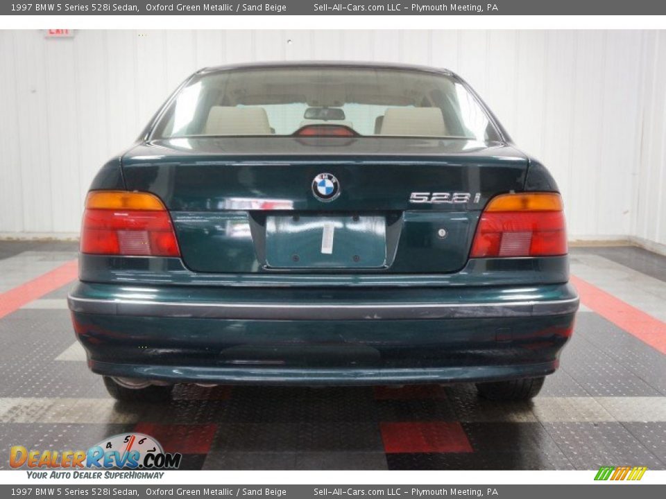1997 BMW 5 Series 528i Sedan Oxford Green Metallic / Sand Beige Photo #9