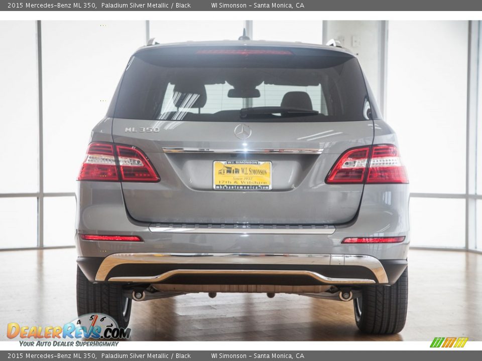 2015 Mercedes-Benz ML 350 Paladium Silver Metallic / Black Photo #4