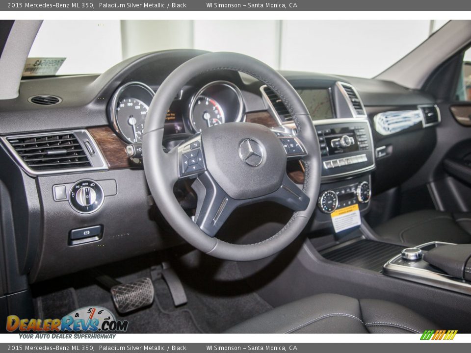 2015 Mercedes-Benz ML 350 Paladium Silver Metallic / Black Photo #6