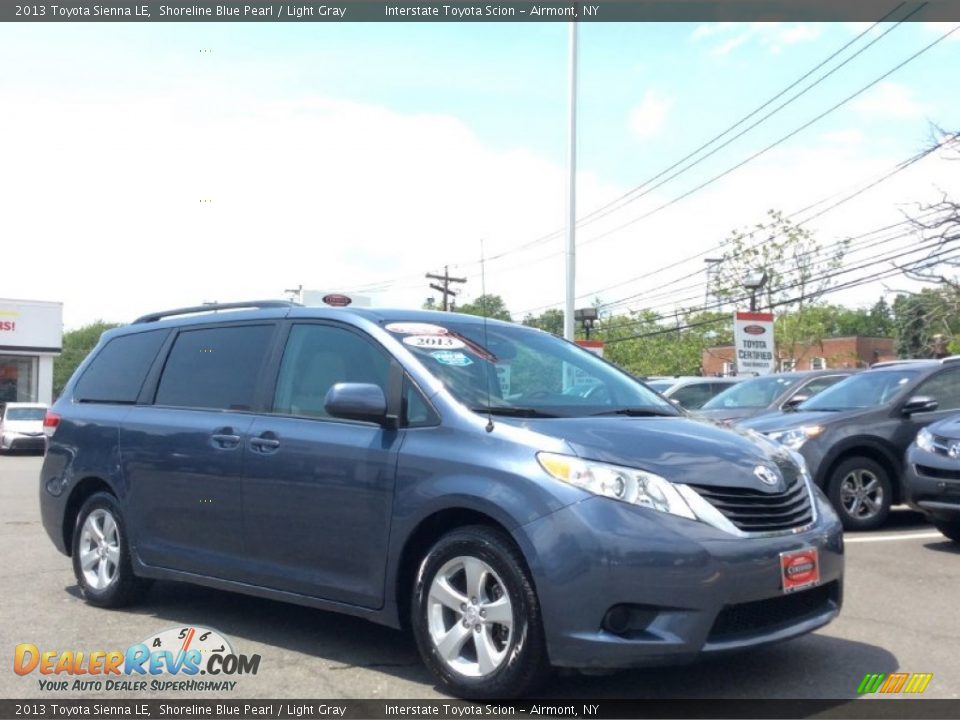 2013 Toyota Sienna LE Shoreline Blue Pearl / Light Gray Photo #3