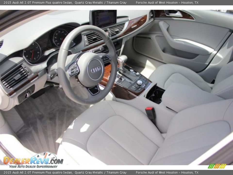 2015 Audi A6 2.0T Premium Plus quattro Sedan Quartz Gray Metallic / Titanium Gray Photo #15