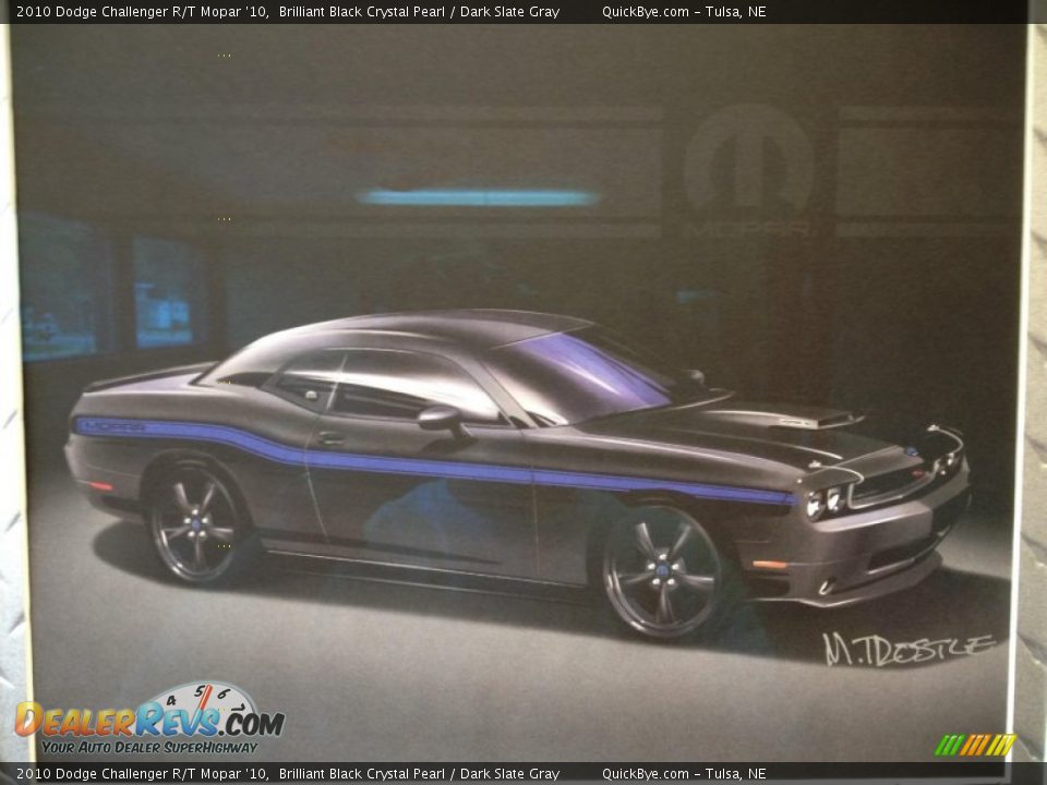 2010 Dodge Challenger R/T Mopar '10 Brilliant Black Crystal Pearl / Dark Slate Gray Photo #18