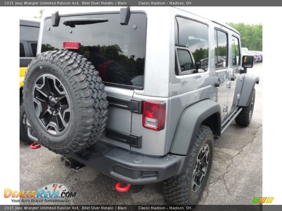 Billet Silver Metallic 2015 Jeep Wrangler Unlimited Rubicon 4x4 Photo #2