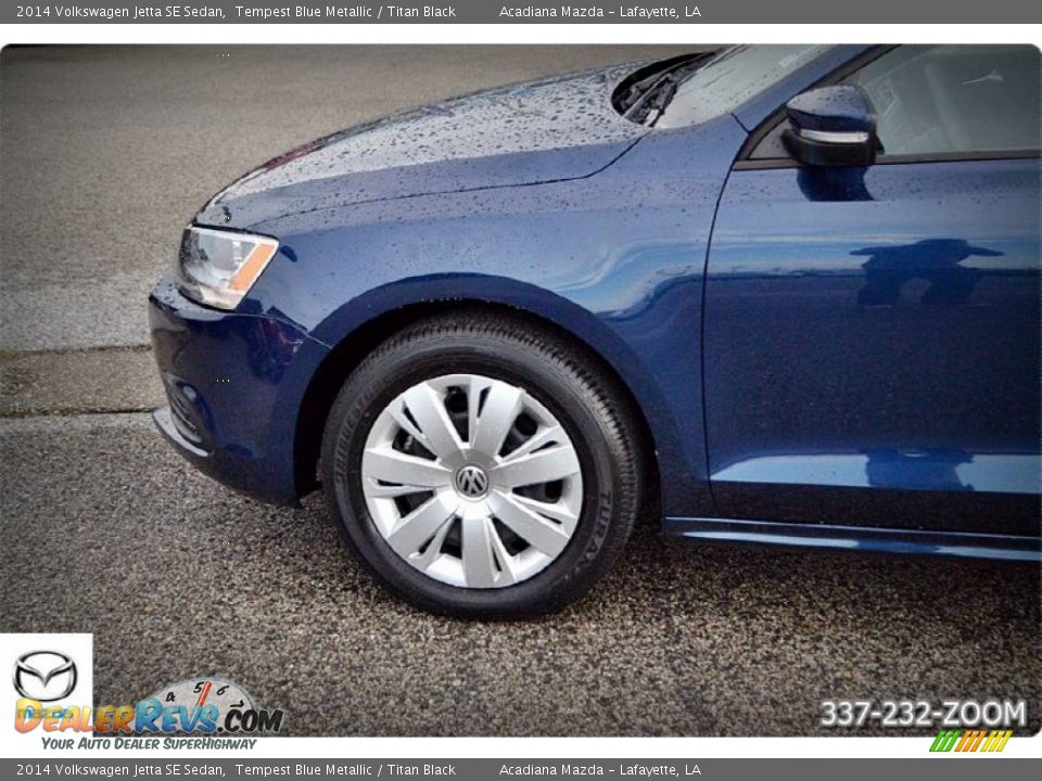 2014 Volkswagen Jetta SE Sedan Tempest Blue Metallic / Titan Black Photo #3