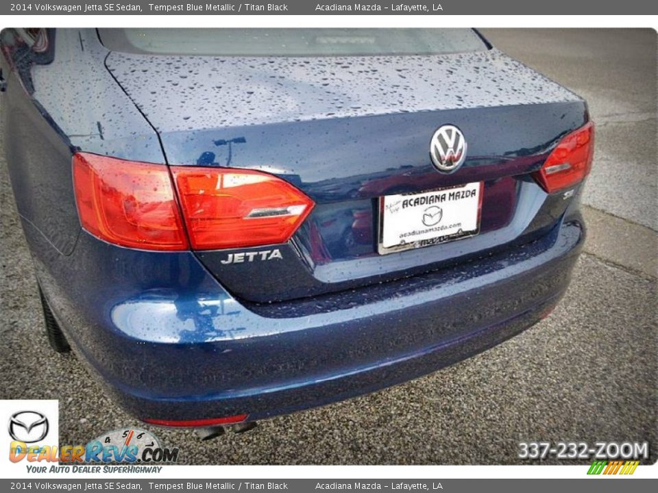 2014 Volkswagen Jetta SE Sedan Tempest Blue Metallic / Titan Black Photo #6