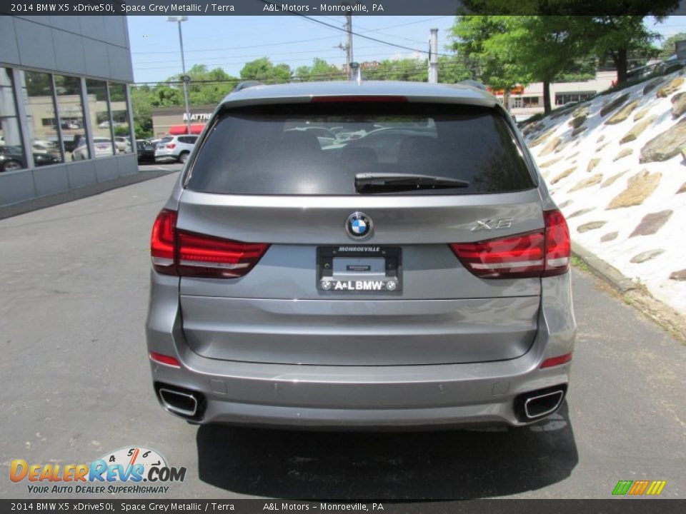 2014 BMW X5 xDrive50i Space Grey Metallic / Terra Photo #5