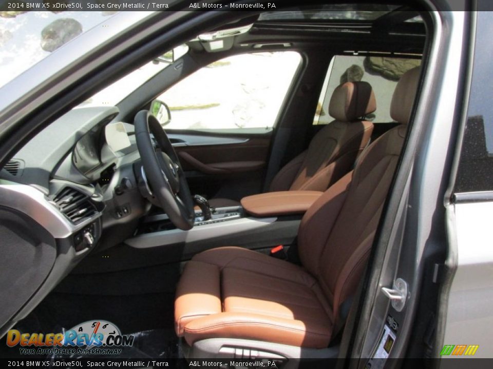 2014 BMW X5 xDrive50i Space Grey Metallic / Terra Photo #12