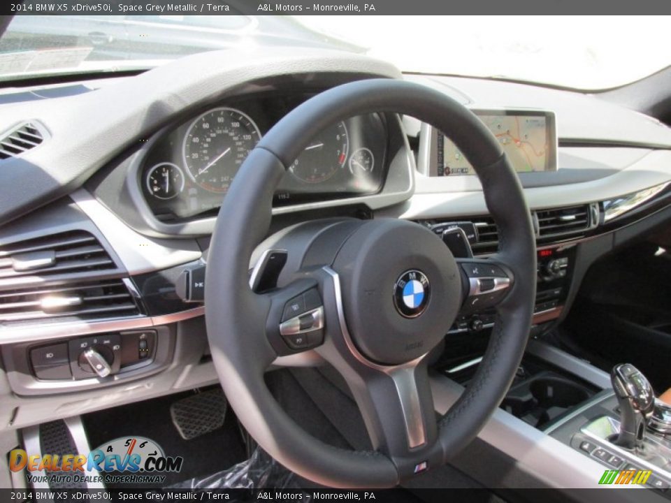 2014 BMW X5 xDrive50i Space Grey Metallic / Terra Photo #14