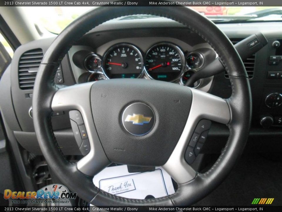2013 Chevrolet Silverado 1500 LT Crew Cab 4x4 Graystone Metallic / Ebony Photo #11