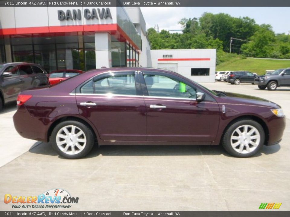 2011 Lincoln MKZ AWD Red Candy Metallic / Dark Charcoal Photo #3