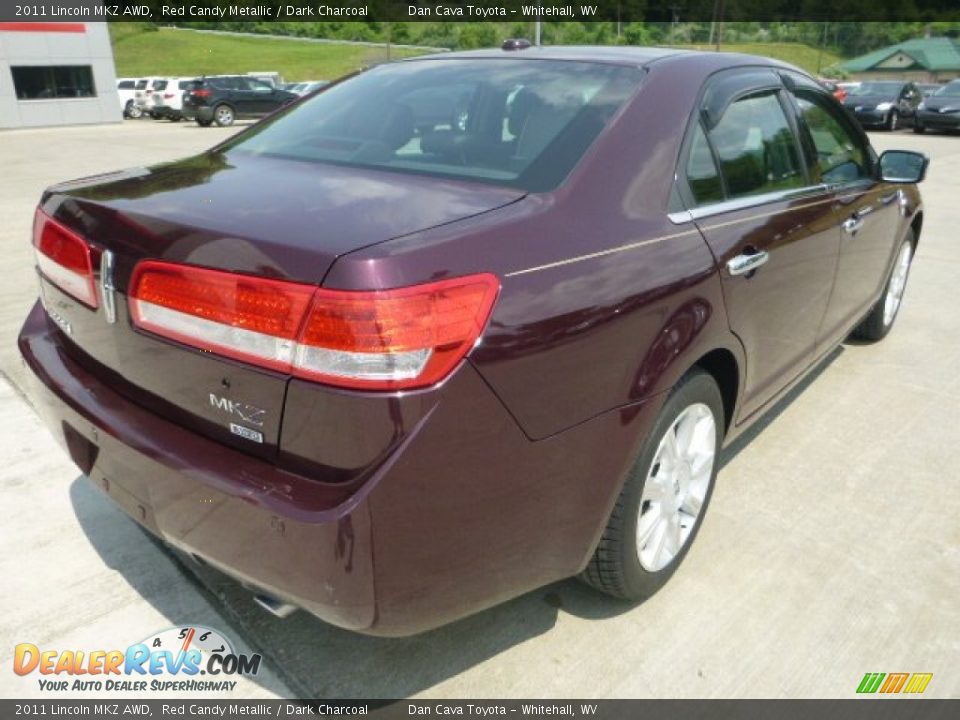 2011 Lincoln MKZ AWD Red Candy Metallic / Dark Charcoal Photo #4