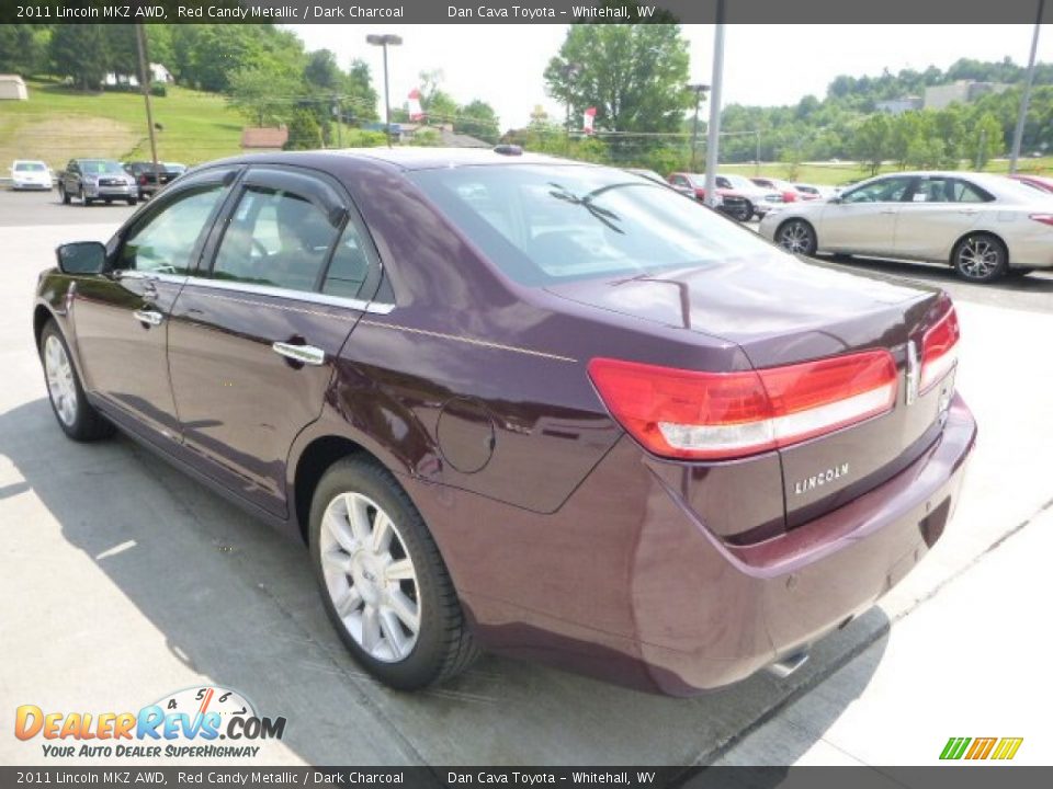 2011 Lincoln MKZ AWD Red Candy Metallic / Dark Charcoal Photo #6
