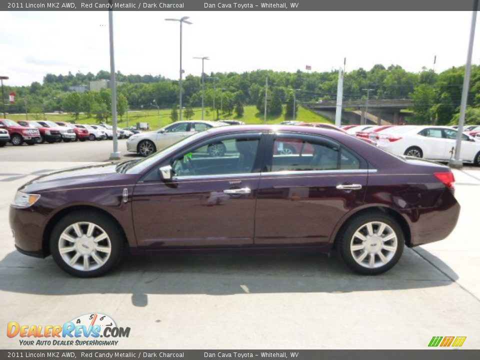 2011 Lincoln MKZ AWD Red Candy Metallic / Dark Charcoal Photo #7
