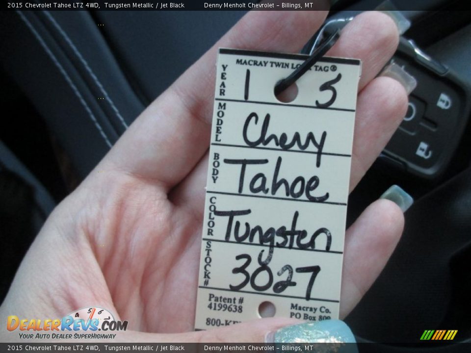 2015 Chevrolet Tahoe LTZ 4WD Tungsten Metallic / Jet Black Photo #26