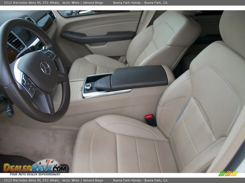 2013 Mercedes-Benz ML 350 4Matic Arctic White / Almond Beige Photo #3