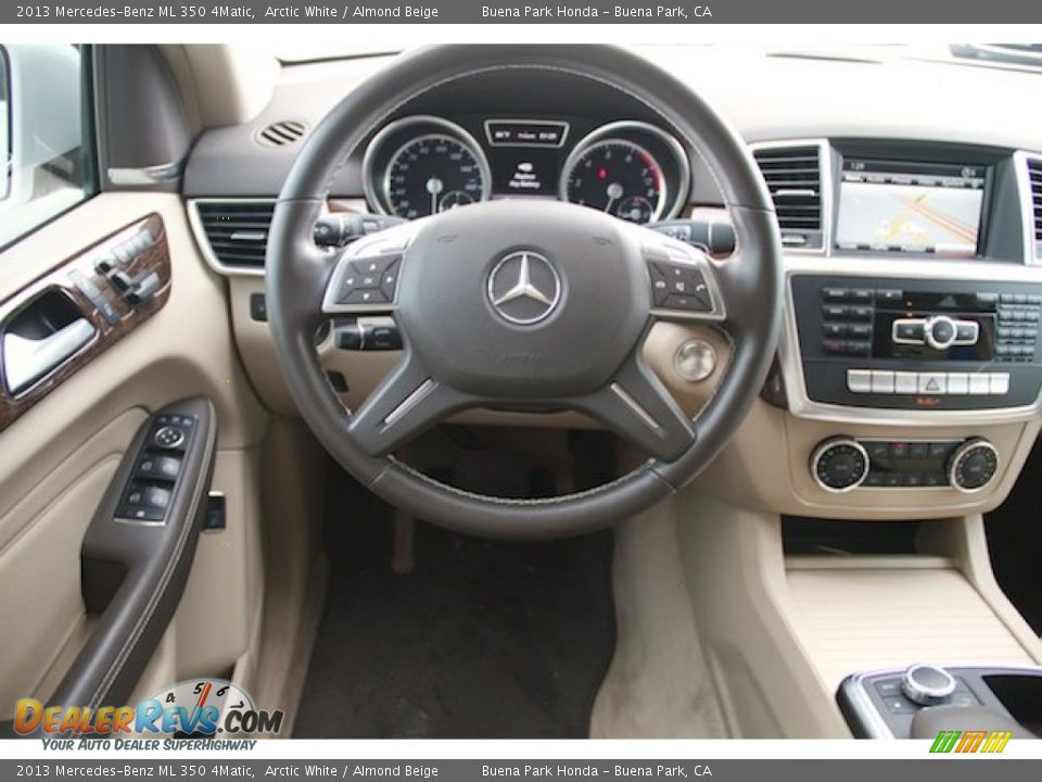 2013 Mercedes-Benz ML 350 4Matic Arctic White / Almond Beige Photo #5
